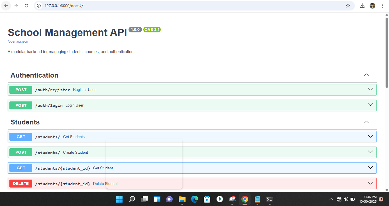 School Management System