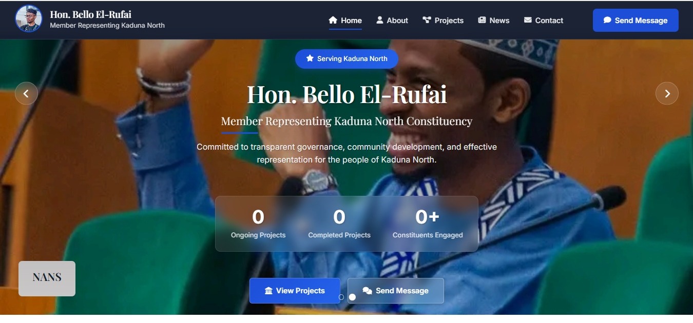 Hon. Bello El-Rufai Constituency Management System